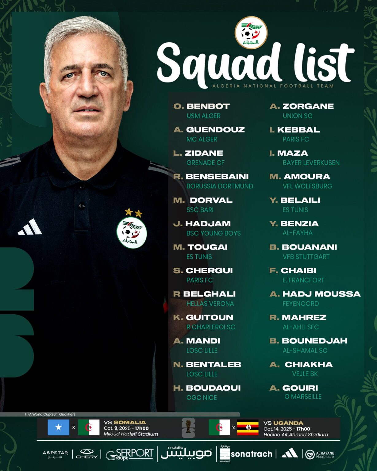 entdecken sie die besten algerischen spieler, die bei der wm 2026 glänzen werden. top-talente, leistungen und spannende einblicke rund um algeriens fußballstars.